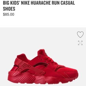 Nike Huarache Red Kids size 12